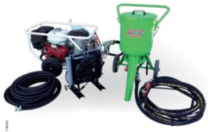 MAXI CALAO 28 en 10 mètres – Système d’aérogommage