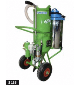 OLYMPIA – Sableuse à pression équipée d’un système de récupération d’abrasifs