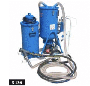 BPSP 50 – Sableuse à pression équipée d’un système de récupération d’abrasifs