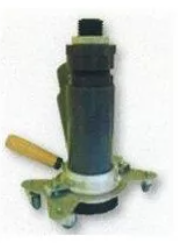 Té support brosse pour buse filet 50 mm avec roulettes (sablage sans poussière)