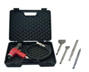 Marteau burineur/décrépisseur pneumatique avec Accessoires et Valisette