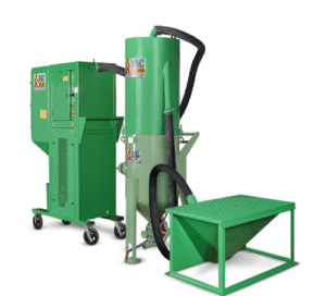 Système de récupération d’abrasif sous vide