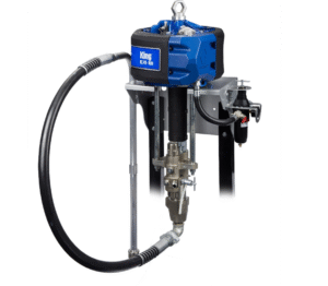 Pulvérisateur King 70:1, filtre intégré, montage mural, commandes pneumatiques, kit siphon, flexible XTR-7 de 15 m, flexible souple de 1,8 m