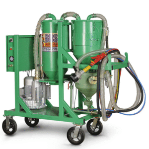 Système de récupération de l’abrasif sous vide