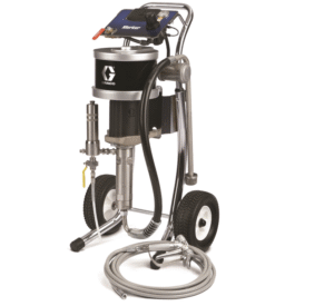 Ensemble de pulvérisation airless Merkur 45:1 montage sur chariot, pistolet XTR-5, buse 519 XHD, flexible à fluide de 7,6 m, filtre pour fluide